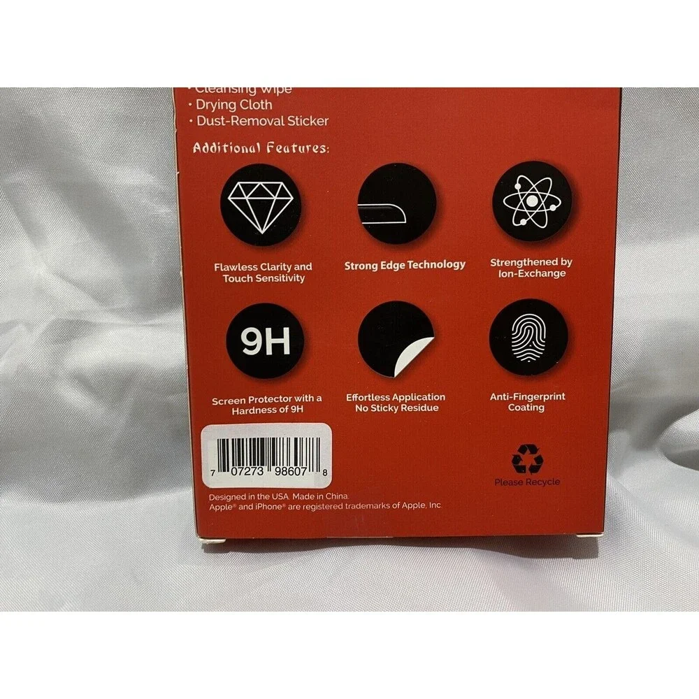 Samurai Glass iPhone 7 Strengthen Glass Screen Protector Hardness 9H